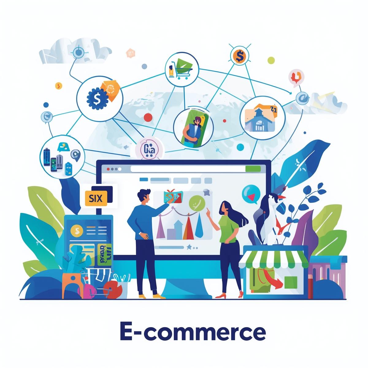 create an image of E com D2C Brands